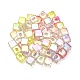 UV Plating Rainbow Iridescent Acrylic Top Drilled Beads(OACR-F006-06)-3