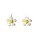 Flower Alloy Raffia Flower Dangle Earrings(FS-WG89508-06)-1