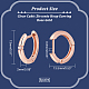 4 Pairs Clear Cubic Zirconia Hoop Earring(EJEW-NB0001-11RG)-2