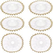 Nbeads Lace Bouquet Collar, Lace Collar DIY Bouquet Holder, for Wedding Flower Holder Packaging Accessories, Gold, 230x4mm, Hole: 31mm, 6pcs(AJEW-NB0003-12B)