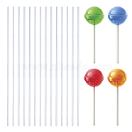 200Pcs Acrylic Dowel Rods, Round Acrylic Craft Sticks, for Lollipop, Cake Topper, Clay Craft, Clear, 25.1x0.3cm(TOOL-FH0001-47)
