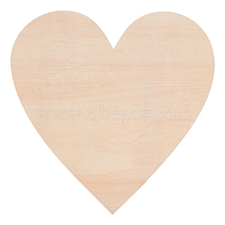 Wooden Ornaments, for Party Gift Home Decoration, Heart, Bisque, 30x30x0.6cm(WOOD-WH0112-64)