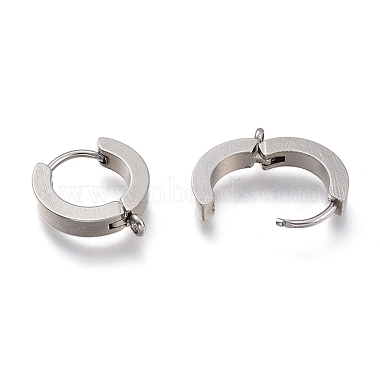 304 Stainless Steel Huggie Hoop Earrings Findings(X-STAS-I167-01A-P)-3