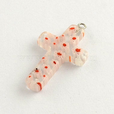 Perles en verre de millefiori manuelles(LK-R005-11)-2