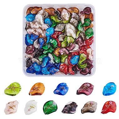 Mixed Color Twist Lampwork Beads