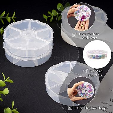 Yilisi 4pcs contenants de perles en plastique(CON-YS0001-04)-5