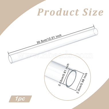 Round Transparent Acrylic Tube(AJEW-WH0324-76A)-2