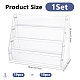 4-Tier Acrylic & PVC Organizer Display Riser Holder for Postcards Brooches(ODIS-WH0108-041B)-2