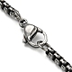 304 Stainless Steel Box Chain Necklace(NJEW-D046-01B)-3