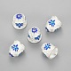 Silver Color Plated Alloy Enamel Bead Cones(PALLOY-P218-01S-RS)-1