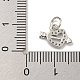 Rack Plating Brass Micro Pave Clear Cubic Zirconia Charms(KK-U030-25P)-3