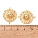 Brass Straw Hat Links Connector Charms(CU-K002-24G)-2