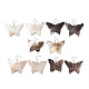 Boucles d'oreilles pendantes papillon coquillage naturel avec 925 épingle en argent sterling pour femme(EJEW-G287-01)-1