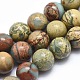 Natural Aqua Terra Jasper Beads Strands(G-N0128-48-10mm)-1
