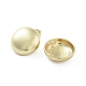 Blank Flat Round Brass Stud Earrings(EJEW-Q811-07G)-2