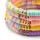 Synthetic Hematite & Polymer Clay Heishi Beads Stretch Bracelets Set(BJEW-JB07381)-4
