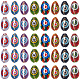 64Pcs 8 Colors Printed Natural Cowrie Shell Beads(SHEL-SC0001-32)-1