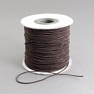 Round Elastic Cord, with Nylon Outside and Rubber Inside, Coconut Brown, 1.5mm, about 49.21 yards(45m)/roll(EC-R001-1.5mm-025A)
