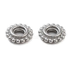 Non-Tarnish 304 Stainless Steel Spacer Beads, Flat Round, Stainless Steel Color, 5.5x1.5mm, Hole: 1.8mm(STAS-L082-012P)