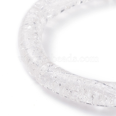 Acrylic Curved Tube Chunky Stretch Bracelet for Women(BJEW-JB08134-01)-4