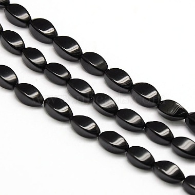12mm Twist Obsidian Beads