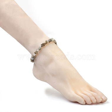Natural Labradorite Chip Beads Anklets(AJEW-AN00229-07)-4