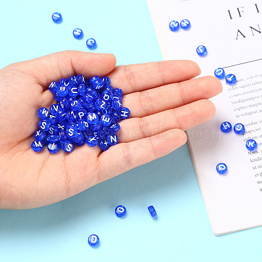 Transparent Blue Acrylic Beads(TACR-YW0001-08B)-8