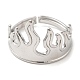 304 Stainless Steel Open Cuff Rings(RJEW-K245-64P)-1