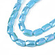 Electroplate Opaque Solid Color Glass Beads Strands(EGLA-N002-25-A04)-3
