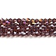 transparentes perles de verre de galvanoplastie brins(GLAA-F029-4mm-A05)-1
