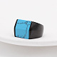 Rectangle Synthetic Turquoise Finger Ring(FIND-PW0021-08F-EB)-1