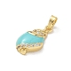 Brass Enamel Pendants(RB-CBA2CEF-02G-03)-2