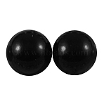 5000pcs ABS Plastic Imitation Pearl Cabochons, Half Round, Black, 5x2.5mm(SACR-S738-5mm-Z25)