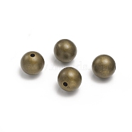CCB Plastic Beads, Round, Antique Bronze, 19.5x19mm, Hole: 3.5mm(CCB-O001-31AB)