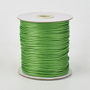 Eco-Friendly Korean Waxed Polyester Cord, Lime Green, 0.8mm, about 174.97 yards(160m)/roll(YC-P002-0.8mm-1179)