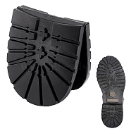 Rubber Heel Cushion, Shoes Heel Repair Pads, Black, 215mm(FIND-WH0126-337)