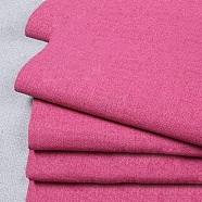 Cotton Flax Fabric, Sofa Cover, Garment Accessories, Medium Violet Red, 29~30x19~20x0.07cm(DIY-WH0199-13H)