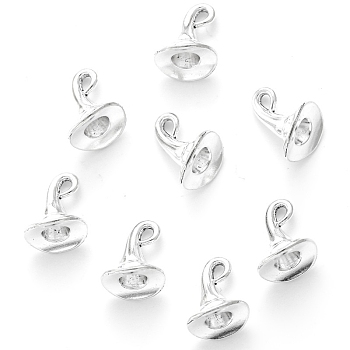 Alloy Charms, Hat, Antique Silver, 11x11mm, Hole: 2mm