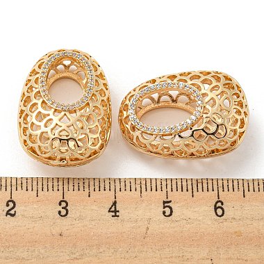 Brass Micro Pave Cubic Zirconia Pendants(KK-P250-01G)-3