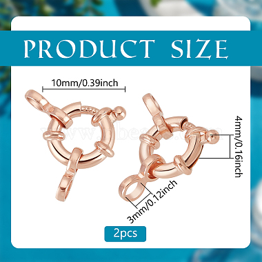 2Pcs 925 Sterling Silver Spring Ring Clasps(FIND-PH0022-63RG)-2