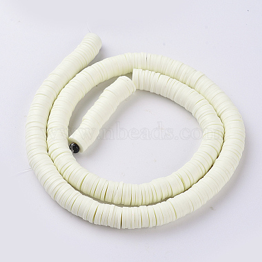 Flat Round Eco-Friendly Handmade Polymer Clay Beads(CLAY-R067-6.0mm-21)-2