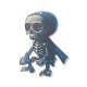 gros pendentifs de style halloween en acrylique avec cloche en laiton et cordon en nylon(SACR-O003-01H)-3