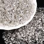 Baking Paint Transparent Glass Seed Beads, Silver Lined, Peanut, Clear, 5.5~6.5x3.5~4x3~3.5mm, Hole: 1.2~1.4mm, about 500pcs/50g(X-SEED-N006-05A)