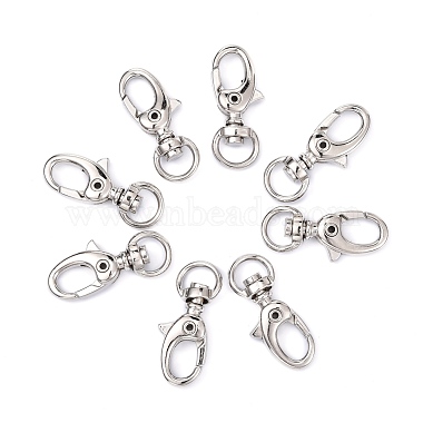 Iron Swivel Lobster Claw Clasps(E546Y)-5