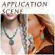 16Pcs 8 Styles Synthetic Turquoise Pendants(FIND-TA0002-15)-8