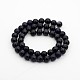 Synthetic Blue Goldstone Round Bead Strands(G-P070-61-4mm)-2