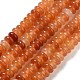 rouge naturel perles aventurine brins(G-K343-C20-01)-1