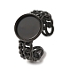Curb Chains Shapes 304 Stainless Steel Ring Components(STAS-P454-04B-B)-1