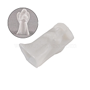 DIY Angel Figurine Statue Silicone Molds, Portrait Sculpture Resin Casting Molds, for UV Resin, Epoxy Resin Craft Making, Heart Pattern, 51x63x114mm, Inner Diameter: 40x55x113mm(DIY-A035-03C)