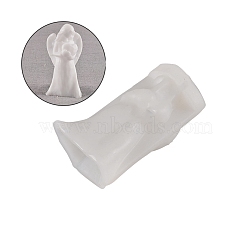 DIY Angel Figurine Silicone Molds, Resin Casting Molds, for UV Resin, Epoxy Resin Craft Making, Heart Pattern, 51x63x114mm, Inner Diameter: 40x55x113mm(DIY-A035-03C)